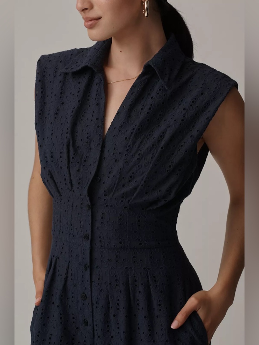 New Anthropologie Exquise Fiona Eyelet Jumpsuit Size 2X